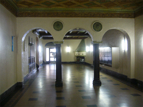 The lobby of the uilding. apartment building lobby. The lobby of the uilding.