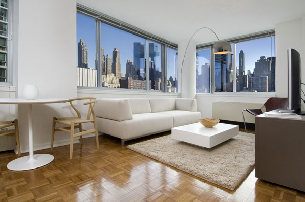 Archstone Clinton: Living room