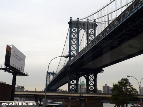 Manhattan Bridge As Seen From Chinatown