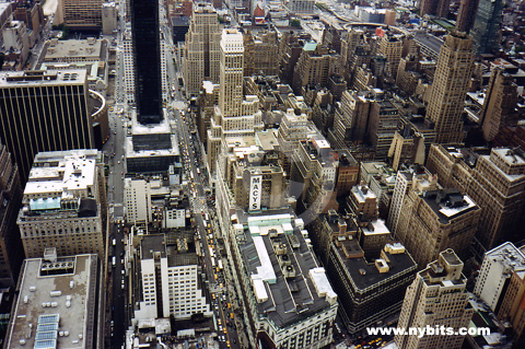 Western view from the Empire State Building.