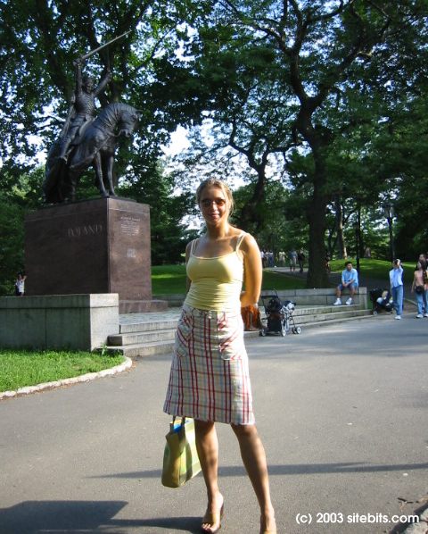 Central Park. A friendly Russian.