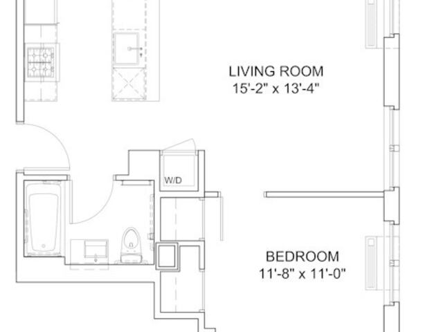 1-Bedroom at Instrata at Mercedes House