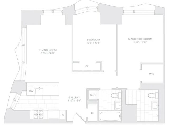 2-Bedroom at New York by Gehry