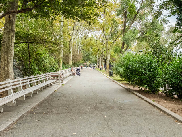 Take a stroll through Carl Schurz Park, one of the city's most dog-friendly parks.