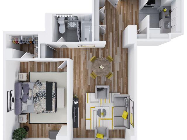 1-Bedroom at Newport: Waterside Square South