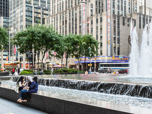 Less than 5 blocks from the Radio City Music Hall.