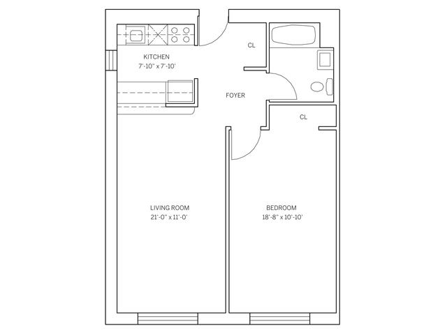 1-Bedroom at Newport: The Lincoln