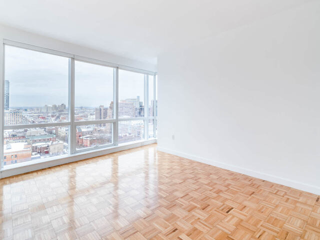 Bedroom with Floor to Ceiling Windows