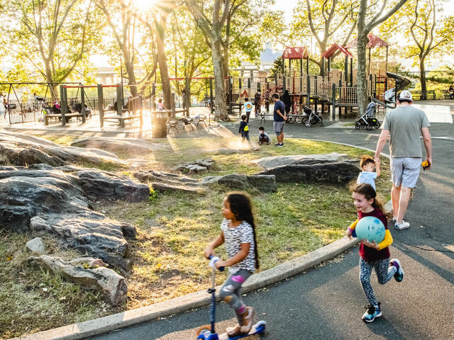 Neighborhood amenities cater to residents of all ages.