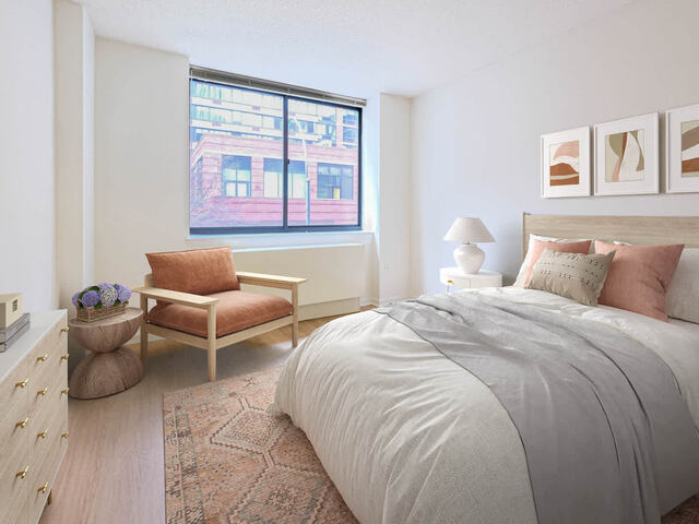 Bedroom with Hardwood Flooring