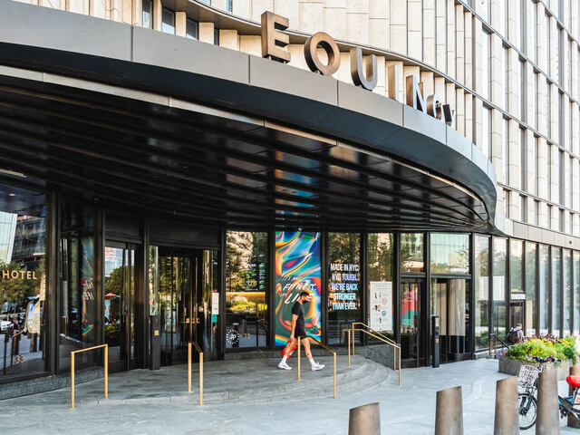 Conveniently close to gyms and retail.