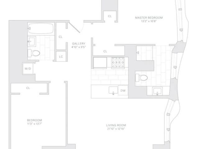 2-Bedroom at New York by Gehry