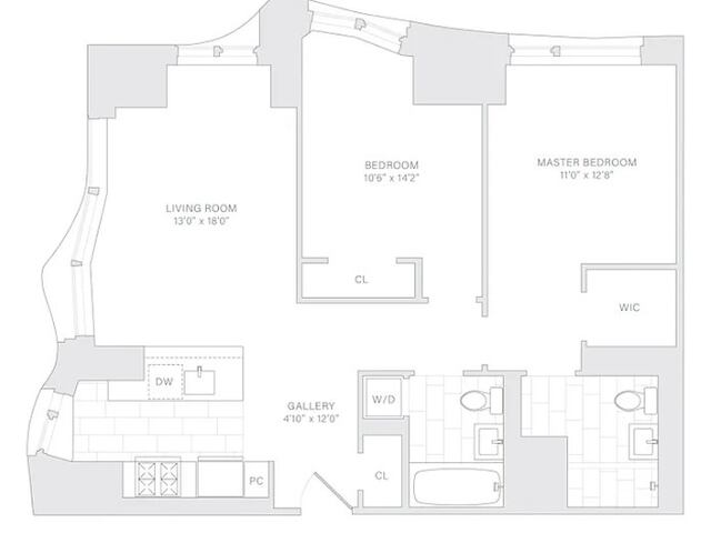 2-Bedroom at New York by Gehry