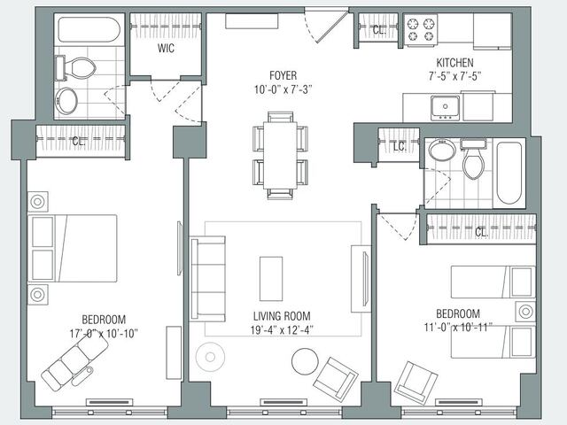 2-Bedroom at The Hamilton