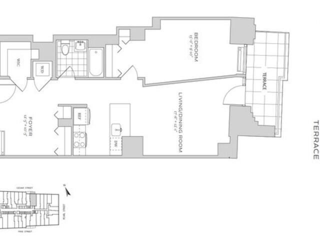 1-Bedroom at 70 Pine Street