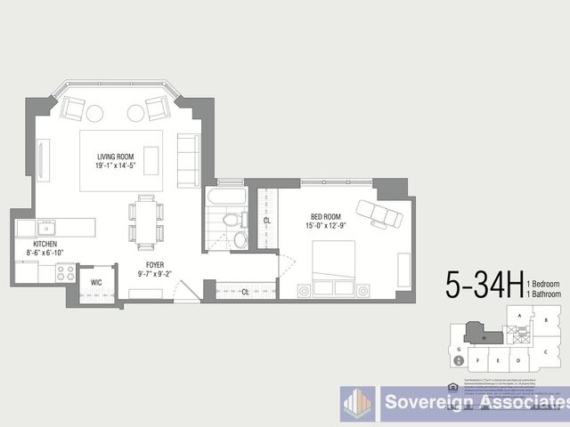 1-Bedroom at The Hamilton