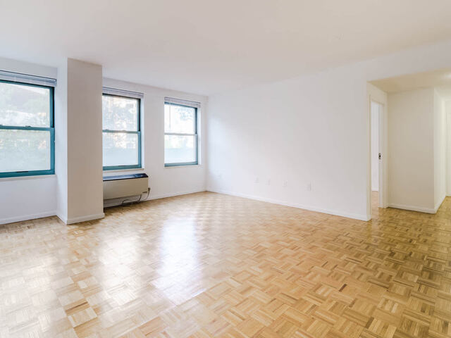 Living Room with Parquet Flooring