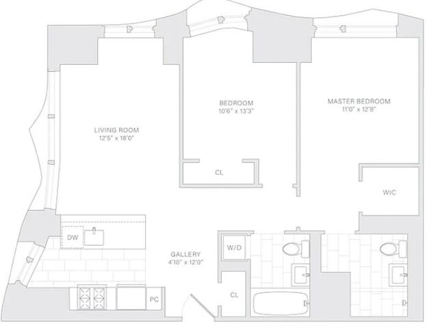 2-Bedroom at New York by Gehry