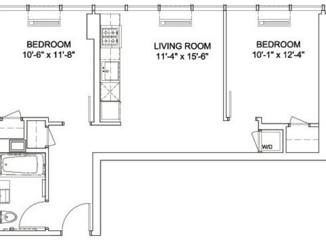 2-Bedroom at Instrata at Mercedes House