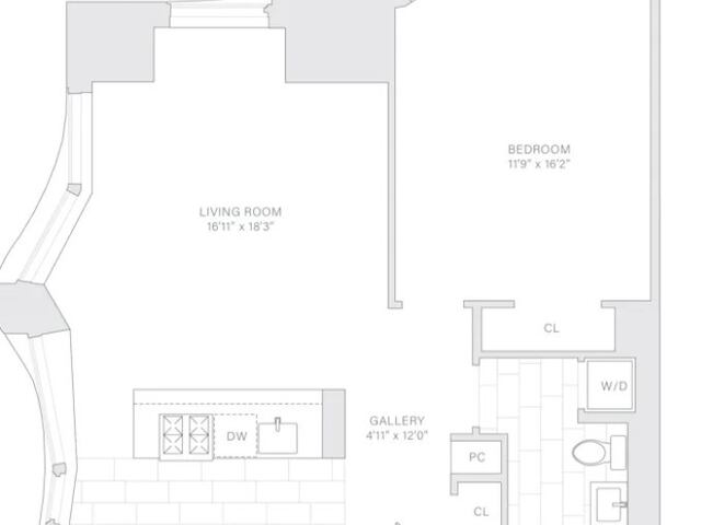 1-Bedroom at New York by Gehry
