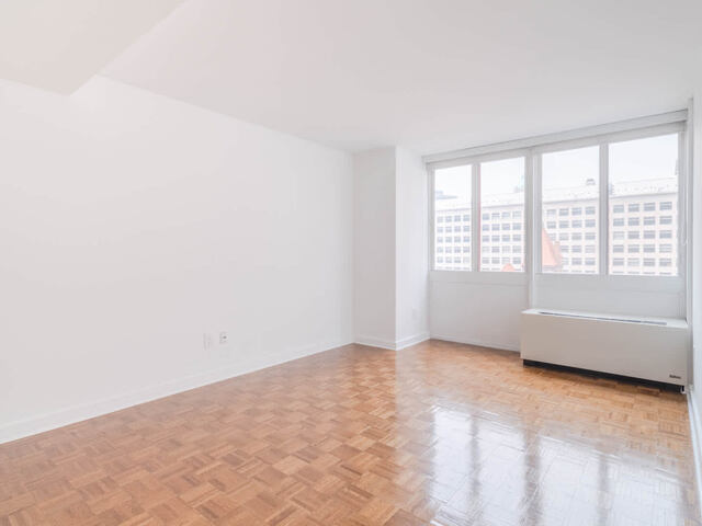 Living Room with Parquet Flooring