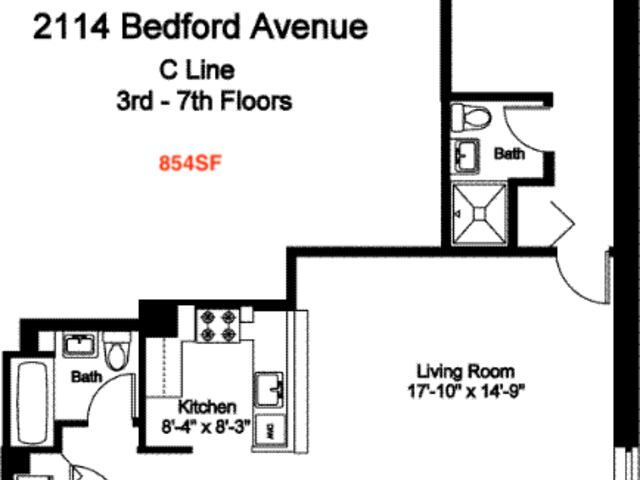 2-Bedroom at 2217 Caton Avenue