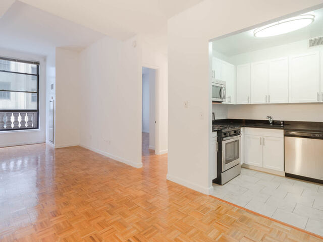 Living Room with Parquet Wood Flooring