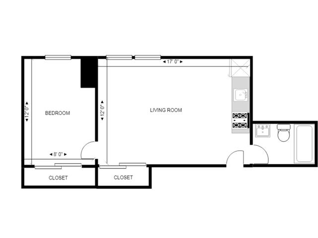 1-Bedroom at 304 West 92nd Street