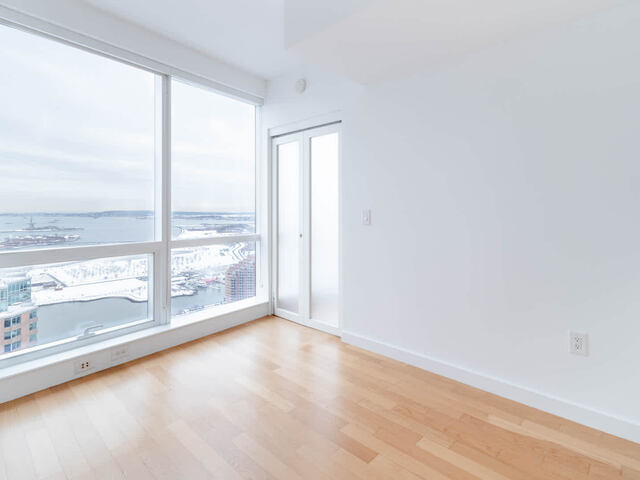 Bedroom with Floor to Ceiling Windows