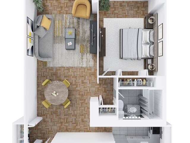 1-Bedroom at Newport: Waterside Square North