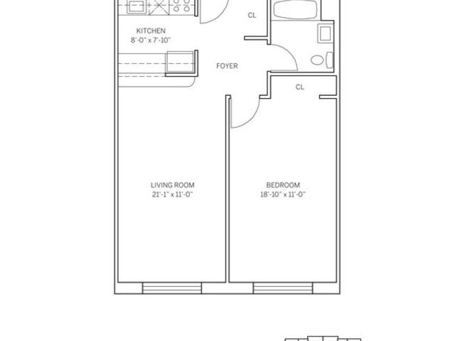 1-Bedroom at Newport: The Lincoln