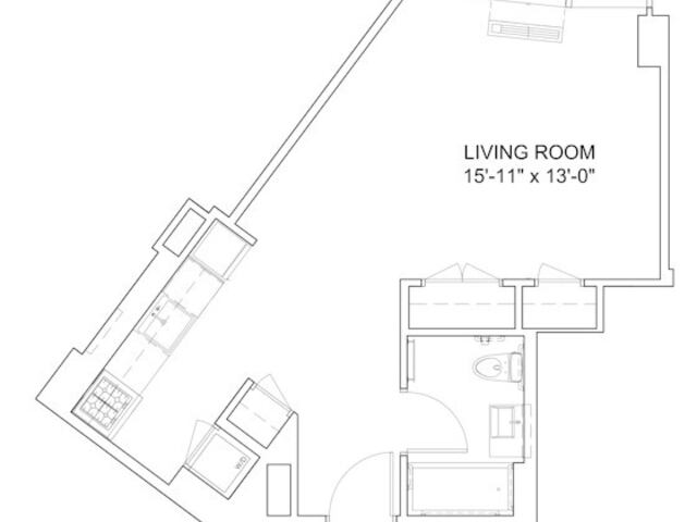 1-Bedroom at Instrata at Mercedes House