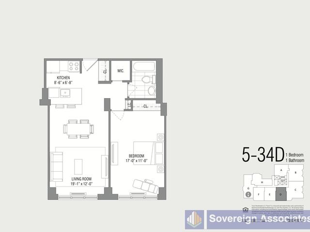 1-Bedroom at The Hamilton