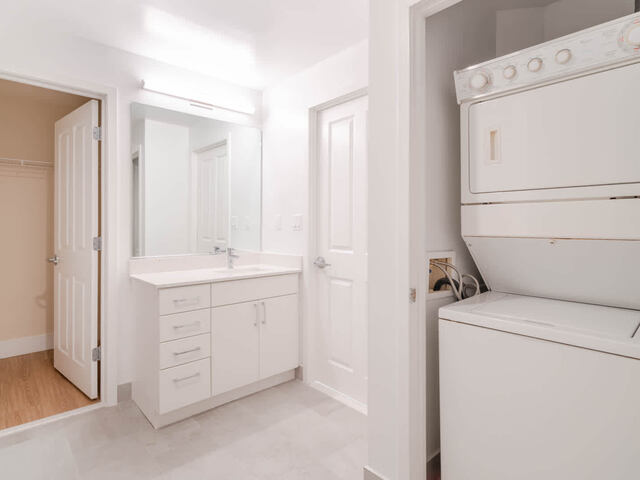 Bathroom and In-home Washer and Dryer