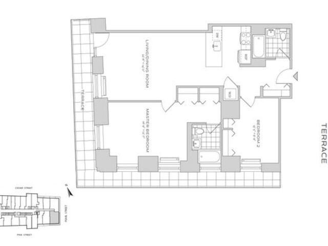 2-Bedroom at 70 Pine Street