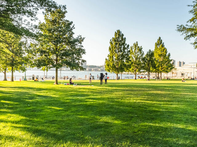 Enjoy some fresh air at any of the many park spaces along the Hudson.