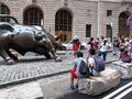 The iconic Charging Bull within the Financial District.