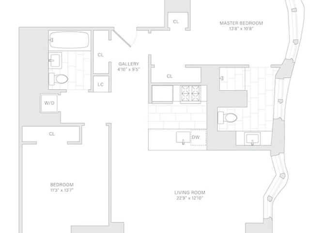 2-Bedroom at New York by Gehry