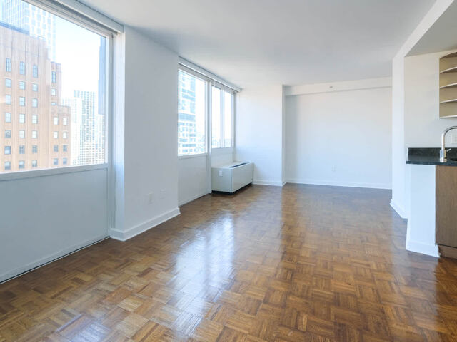 Studio with Parquet Flooring