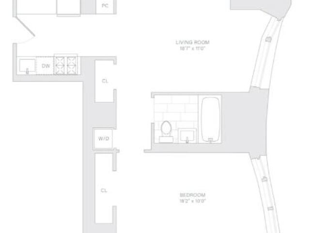 1-Bedroom at New York by Gehry