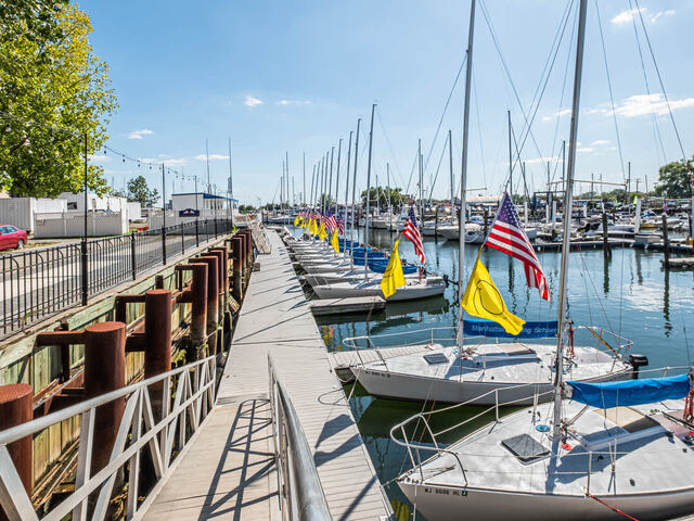Near the Hudson Point Marina
