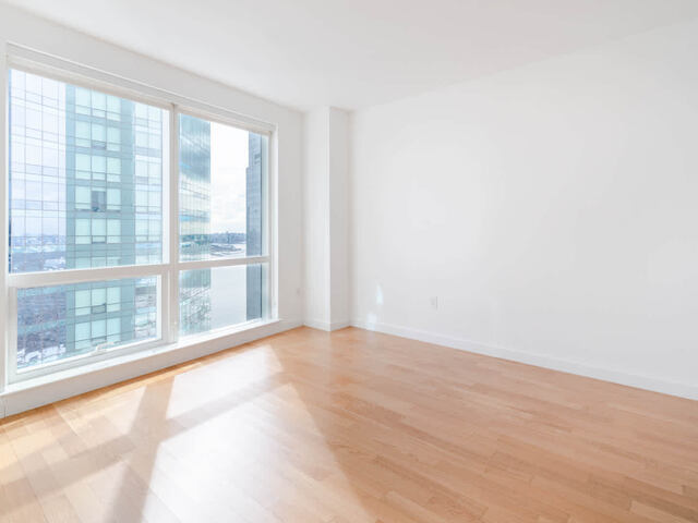 Bedroom with Floor to Ceiling Windows