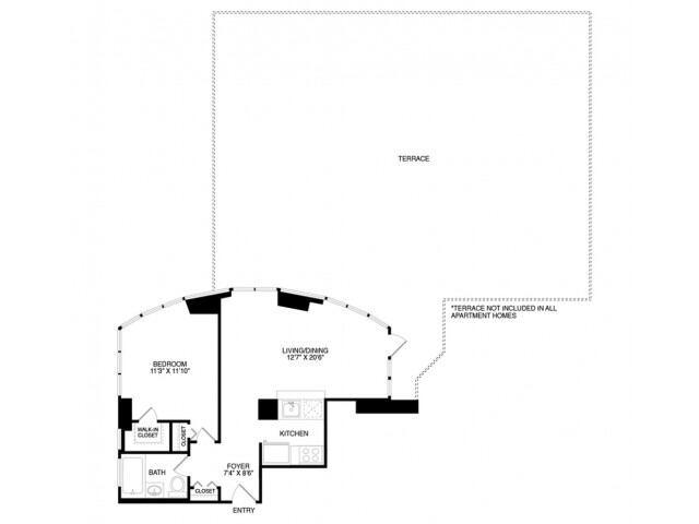 1-Bedroom at 800 Sixth Avenue