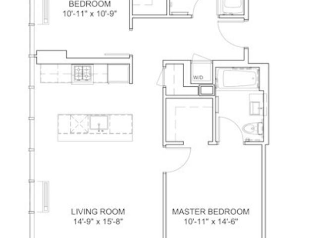 2-Bedroom at Instrata at Mercedes House