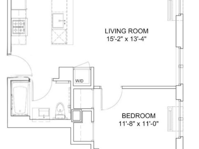 1-Bedroom at Instrata at Mercedes House
