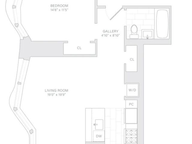 1-Bedroom at New York by Gehry