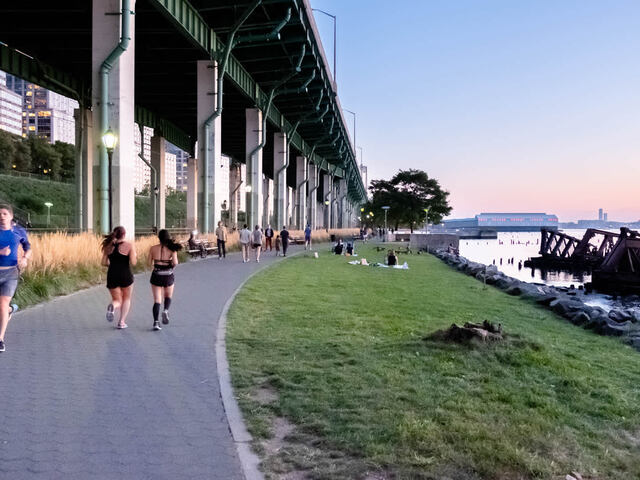 Stay active and fit at Riverside Park South.