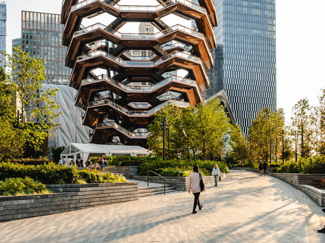 Visit the Vessel, just 4 blocks away.