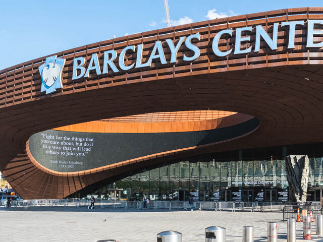 Only a mile away from the Barclays Center.