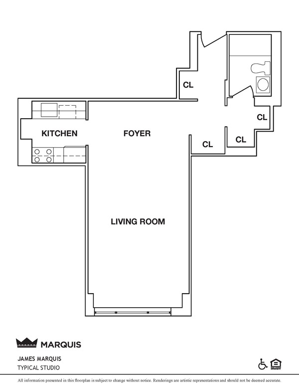 101 West 90th: Typical Studio (Floorplan)